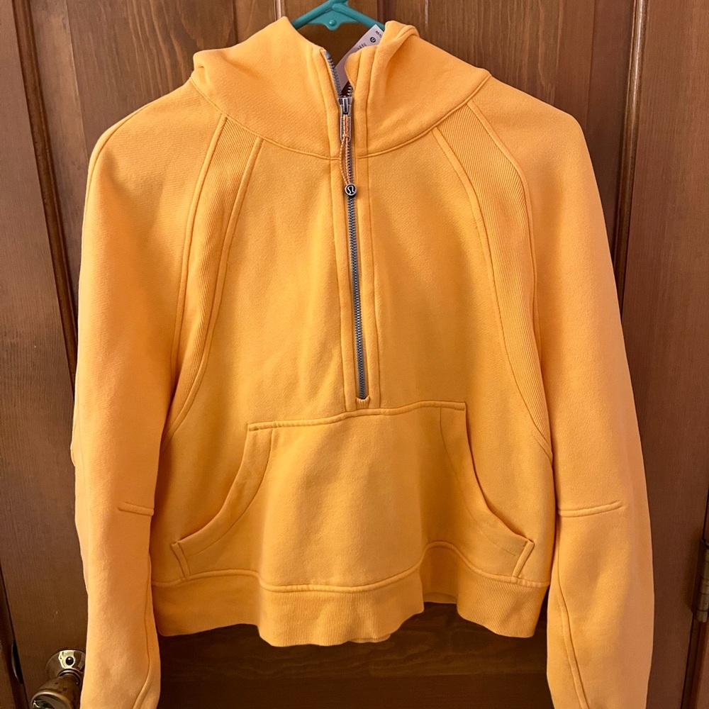 RARE Lululemon Mango Dream Scuba Half Zip Hoodie
